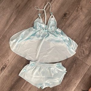 Betsy Johnson 2-piece aquamarine set S